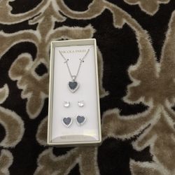 Blue Sapphire Jewelry Set For Gift 