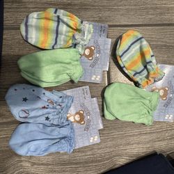 Baby hand mittens