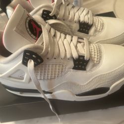 Retro Jordan OG 4 Sail/Black university red 