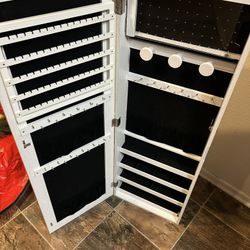 Jewelry Cabinet With Mirror
