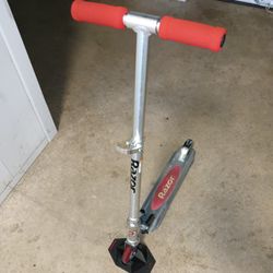 Razor Scooter With Upright Stand