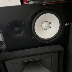 Yamaha HS80M Studio Monitors Speaker 1 Pair Black Good Condition 