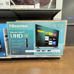 50” Hisense Smart 4K LED UHD Tv!!