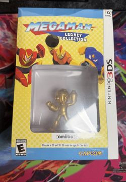 Megaman legacy collection including gold Megaman amiibo
