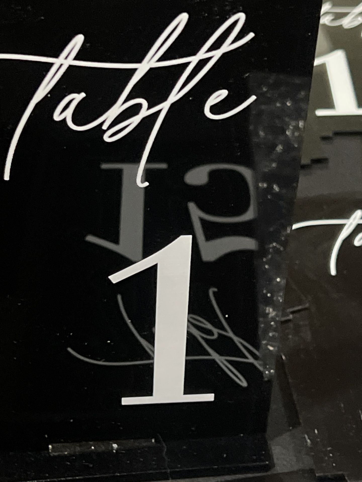 Table Numbers 1-15
