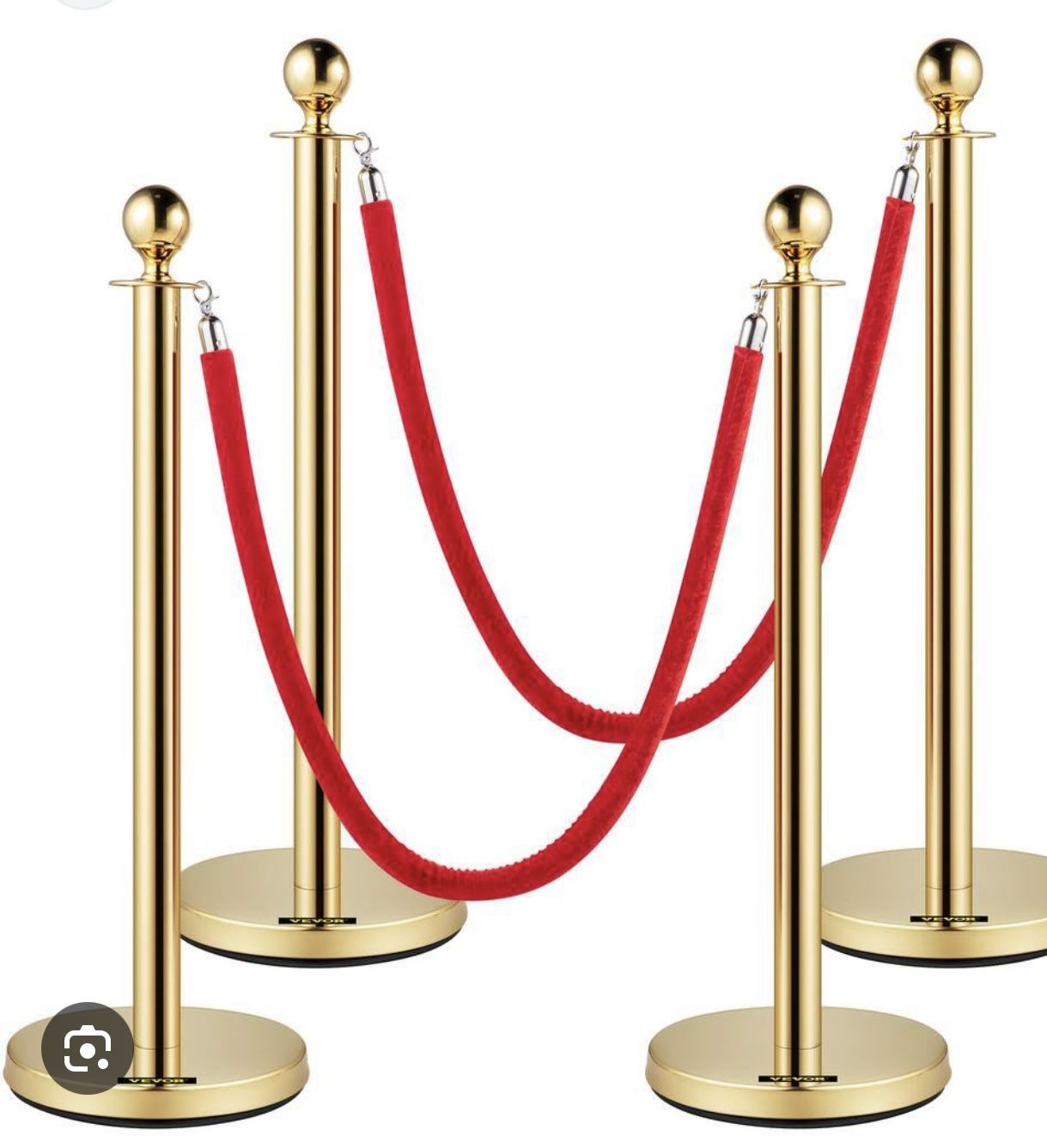 Red Carpet And Stanchions