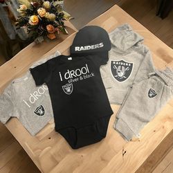 Custom raiders Newborn Baby Shower Gift