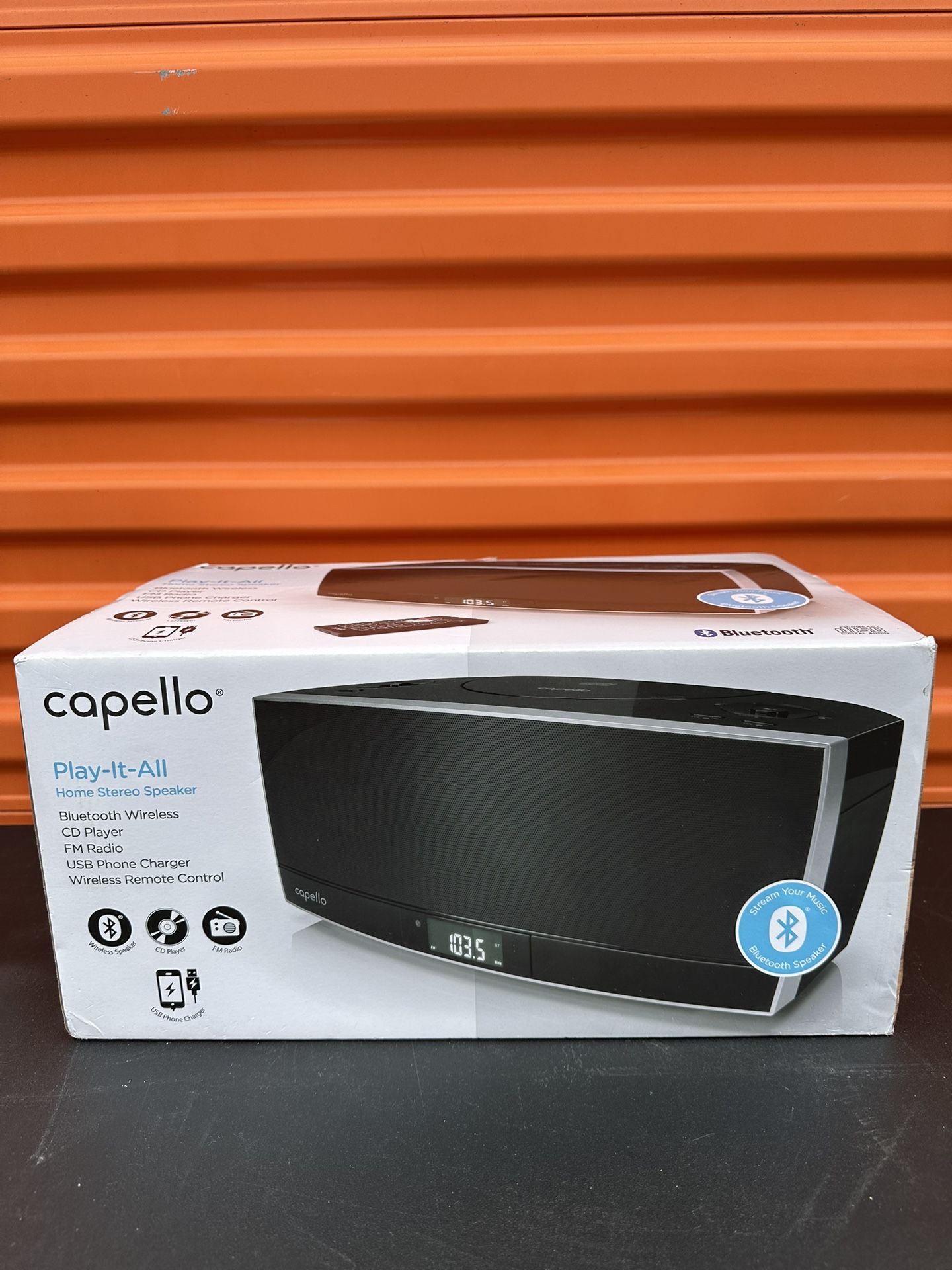 Capello Play-It-All Home Stereo Speaker – New in Box