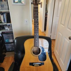 Mountain M37-12 is a 12-string  Vintage Acoustic Guitar