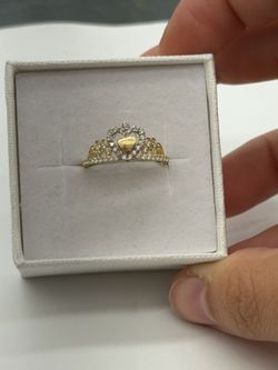 10KT Real Gold Crown Ring