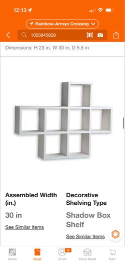 DANYA B 31 in. x 23 in. White Laminated Cubby Shelf