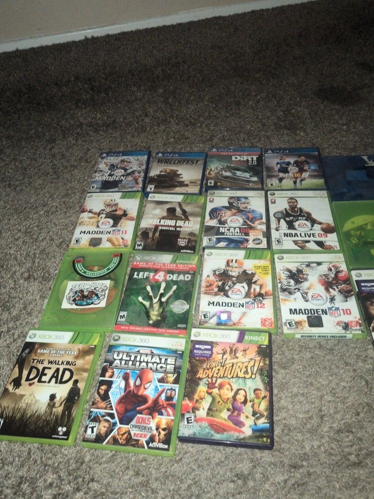 Xbox 360 Games/Ps4 Games