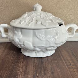 White Ceramic Soup Tureen