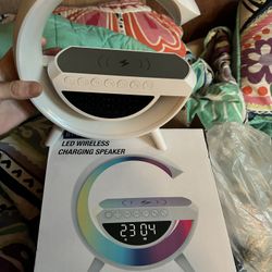 RGB LED Wireless Charging Speaker!