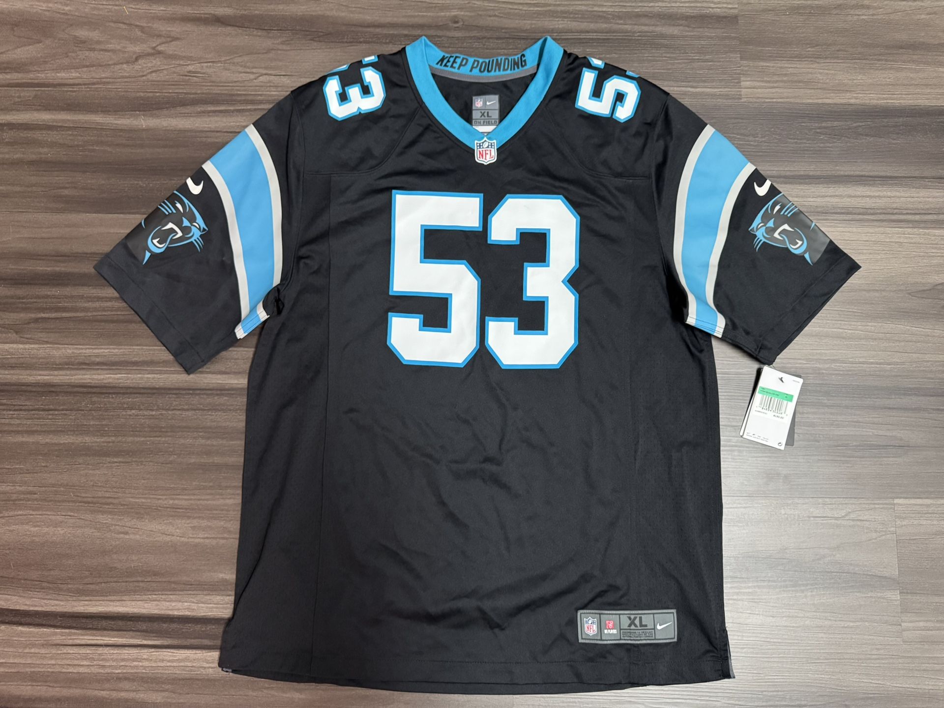 Nike Carolina Panthers Brian Burns #53 NFL Home Black Game Jersey Men’s XL NWT 100% authentic. Brand new with tags. MSRP $130 This product is a Ni