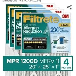 3M AC Filters 20x25x1