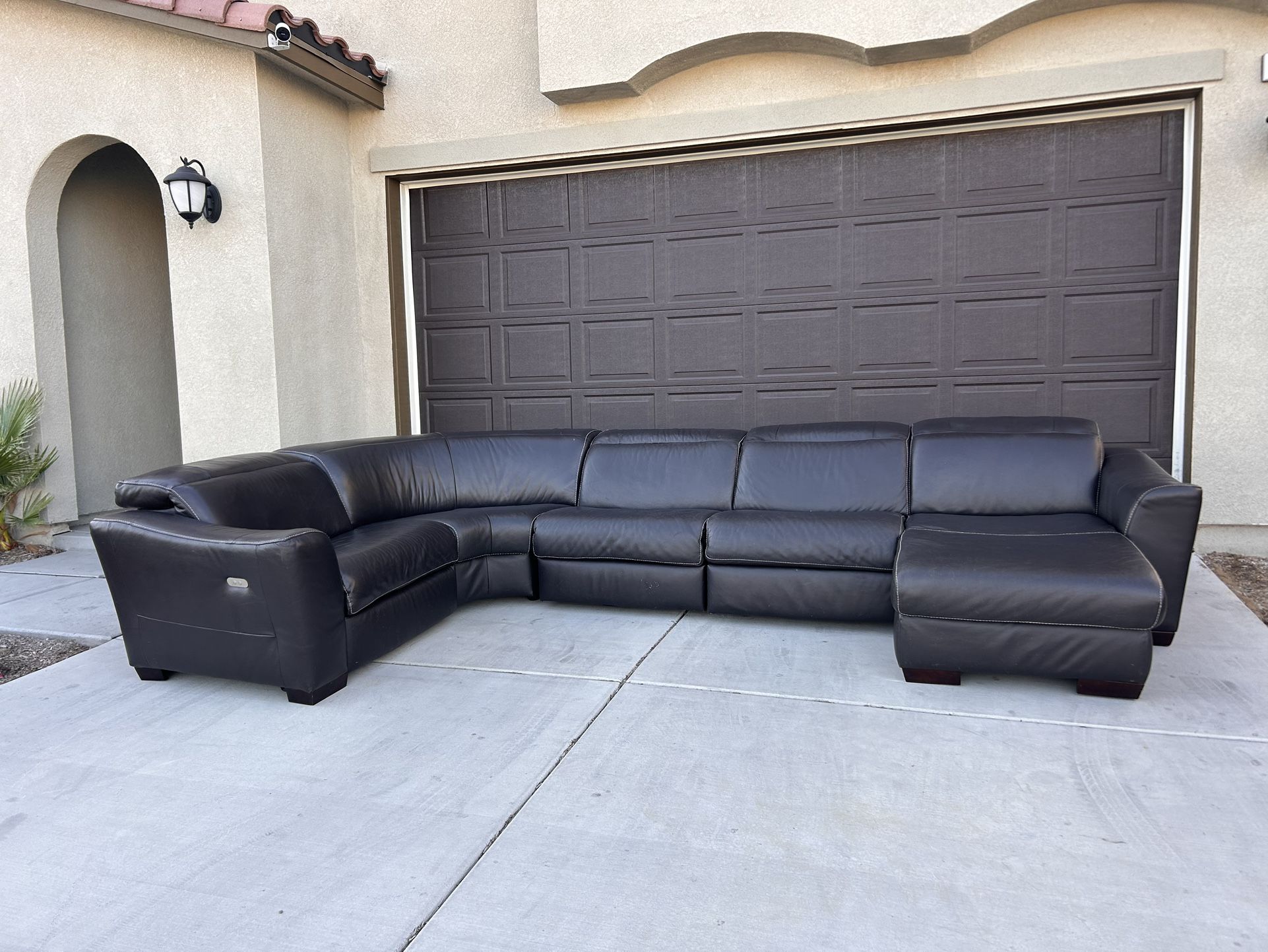 LEATHER RECLINING SECTIONAL COUCH!!! 🚚 FREE DELIVERY !!! 🚚