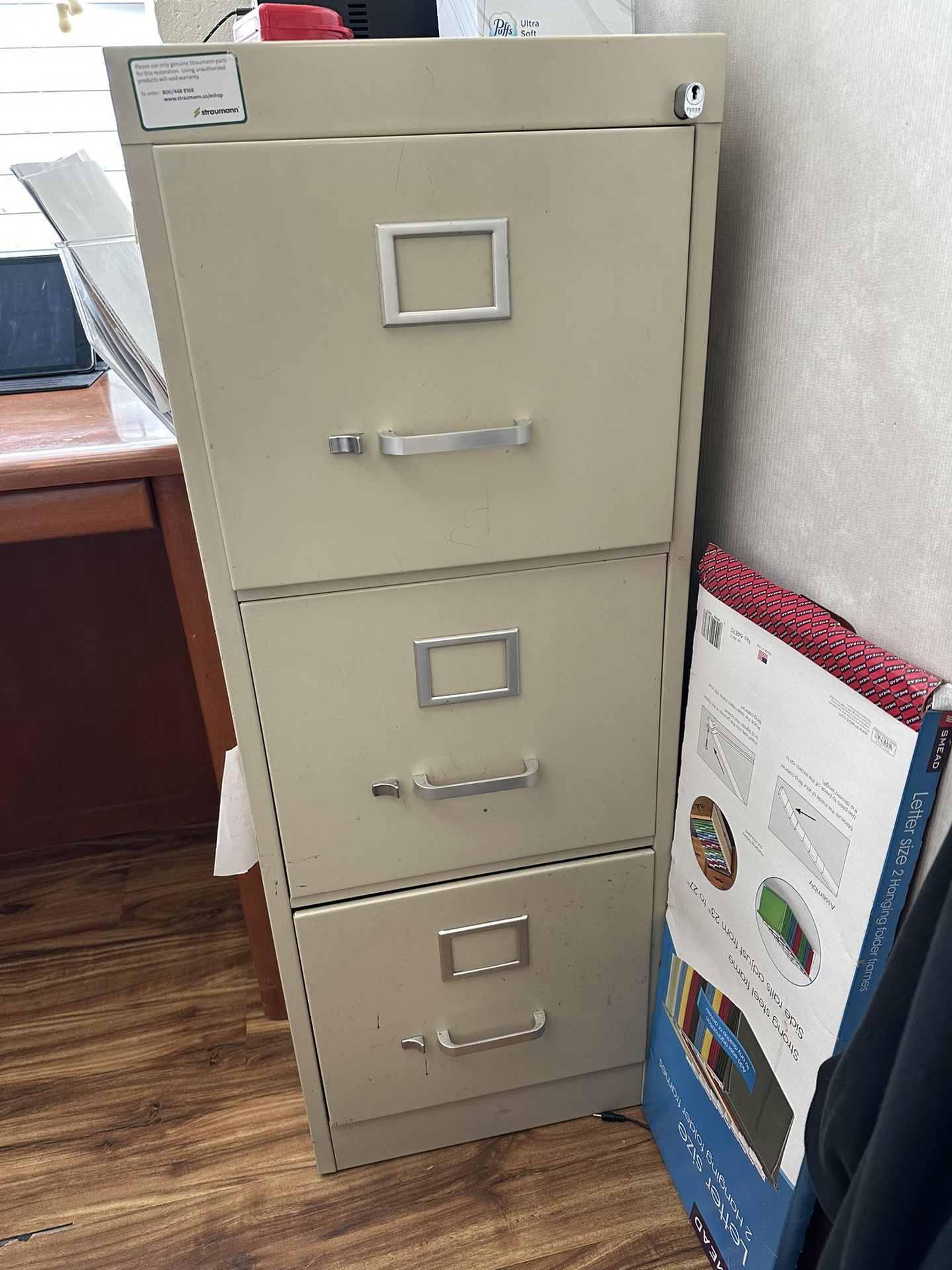 Deep File Cabinet With 3 Drawers