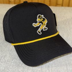 Iowa Football Herky Hat - Black - No Rivals 
