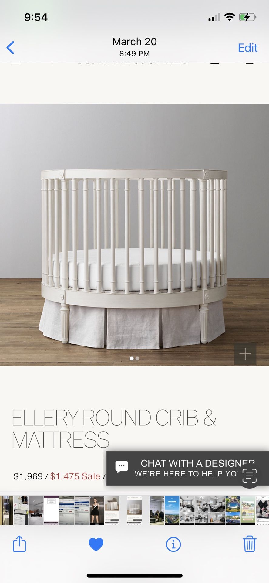 Restoration Hardware Crib