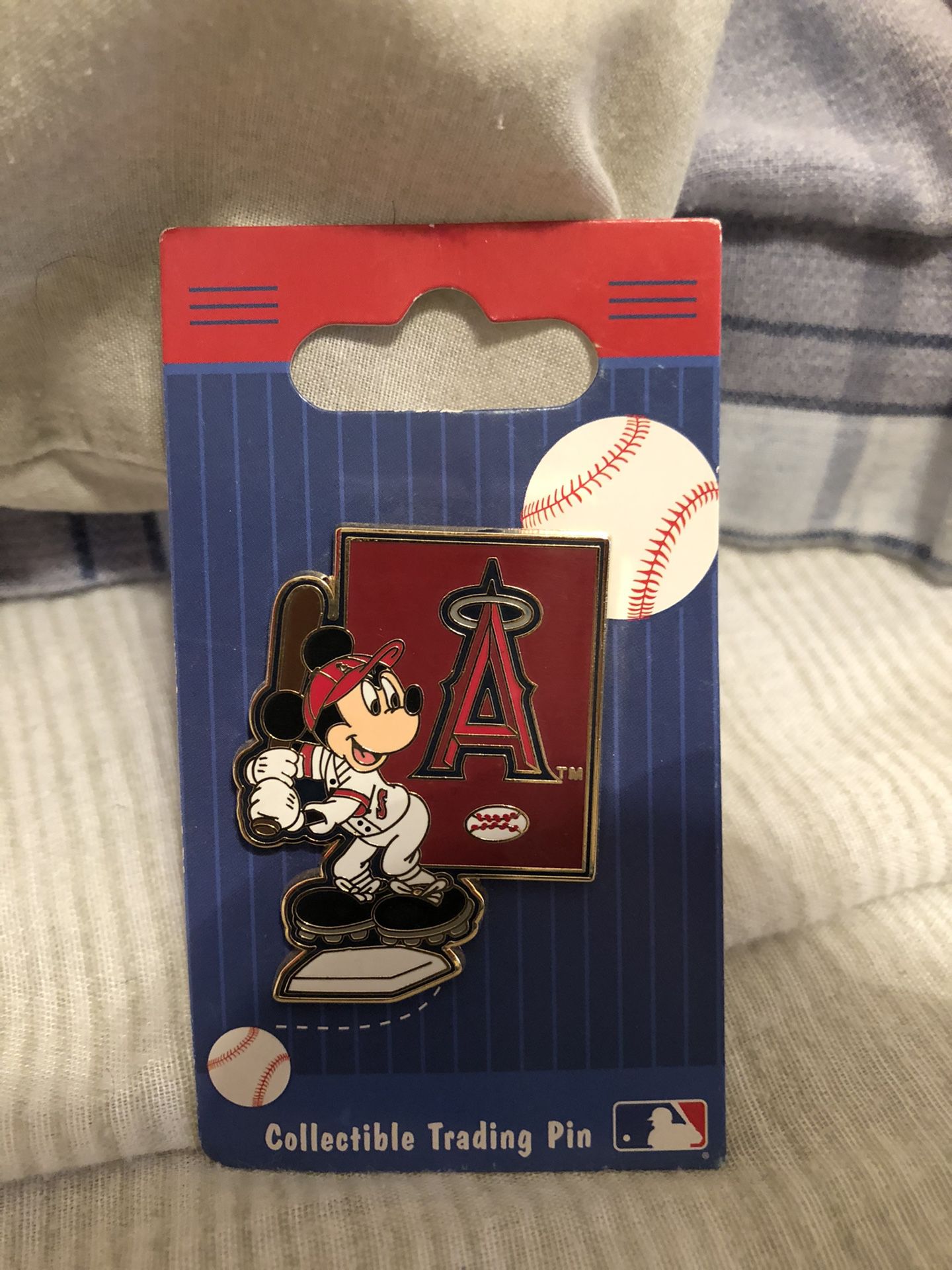 Disney’s Mickey Mouse LA Angels collectors edition pin Never worn or removed from original packaging