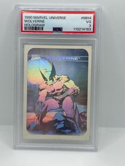 1991 Marvel comics trading cards Wolverine hologram 1991 Marvel comics trading cards Wolverine hologram