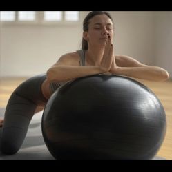 Urbnfit Exercise Ball for Workout & Pregnancy with Quick Pump, 26-inch  - URBNfit 65cm /26 Ball With Stand And Pump