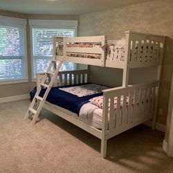 Bunk Bed Twin Over Full With Dresser (bunk bed Can Be Separated)
