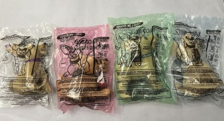 Complete Set Of 4 Taco Bell Talking Chihuahua Dogs