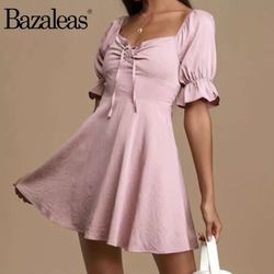 Cute Pink Onepiece Party Dress