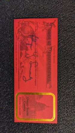 Ticket to US Congress 2009-2011