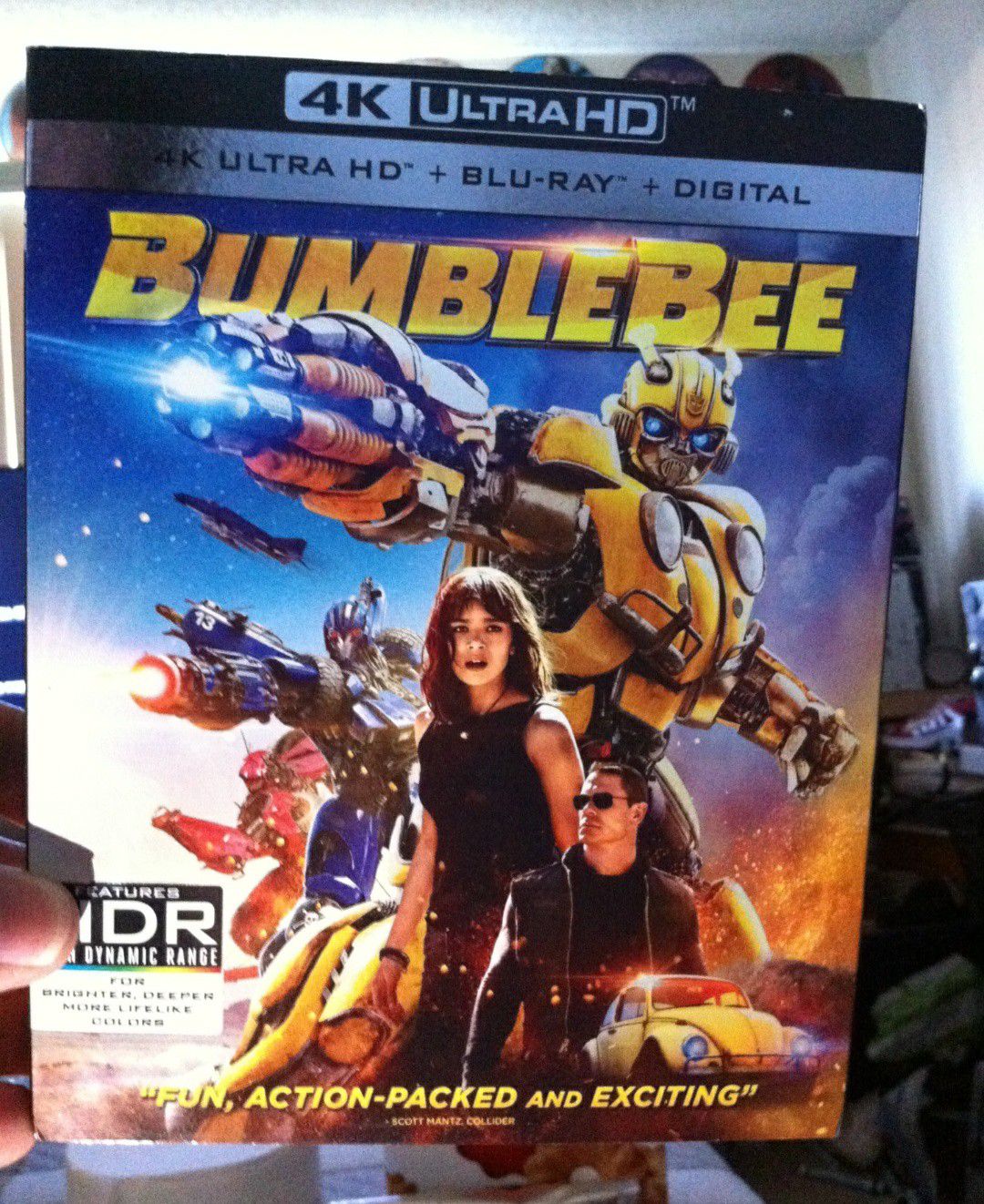 BUMBLEBEE 4K ULTRA HD BLU-RAY. JUST 4K MOVIE NEW With Slip Cover