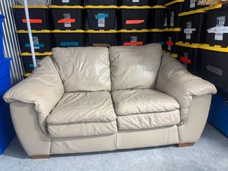 Free Leather Love Seat