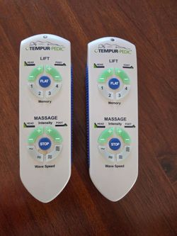 Temperpedic dual frame adjustable bed with remotes and matresses