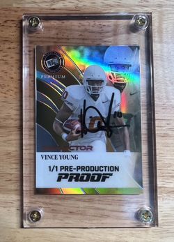 Vince Young 1/1 Autograph Card