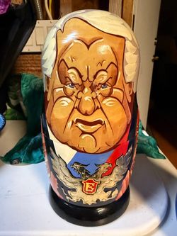Russian Matryoshka Nesting Doll Political Caricature