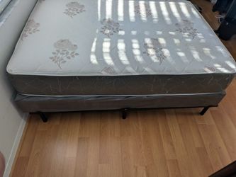 Full mattress with box and frame