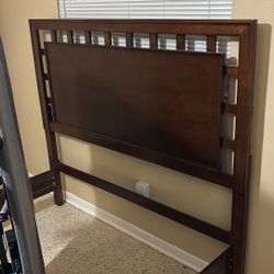 Queen Mattress, Adjustable Bed Frame, And Wooden Bed Frame 