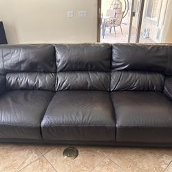 Leather Couch And Chair 