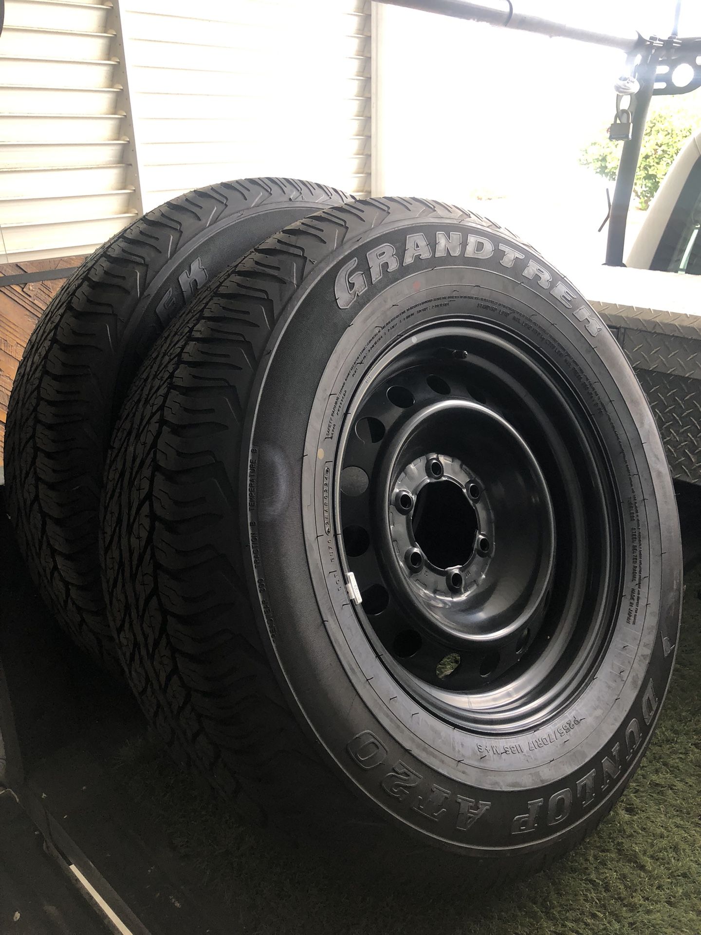4Runner Spare And A Single. 0-miles 265 70 R 17” Dunlop Grandtrek AT20