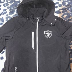 Men’s Las Vegas Soft Shell Sideline Hooded Jacket Fleece Lined Sz L