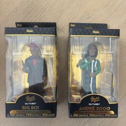 New In Box OutKast Funko Gold Premium Vinyl Figures