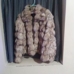 Real fur Authentic Peasant fur Jacket