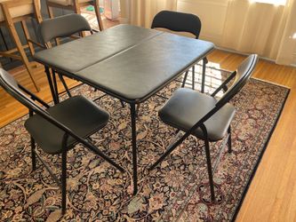 Padded foldable table and chairs- 5 piece set