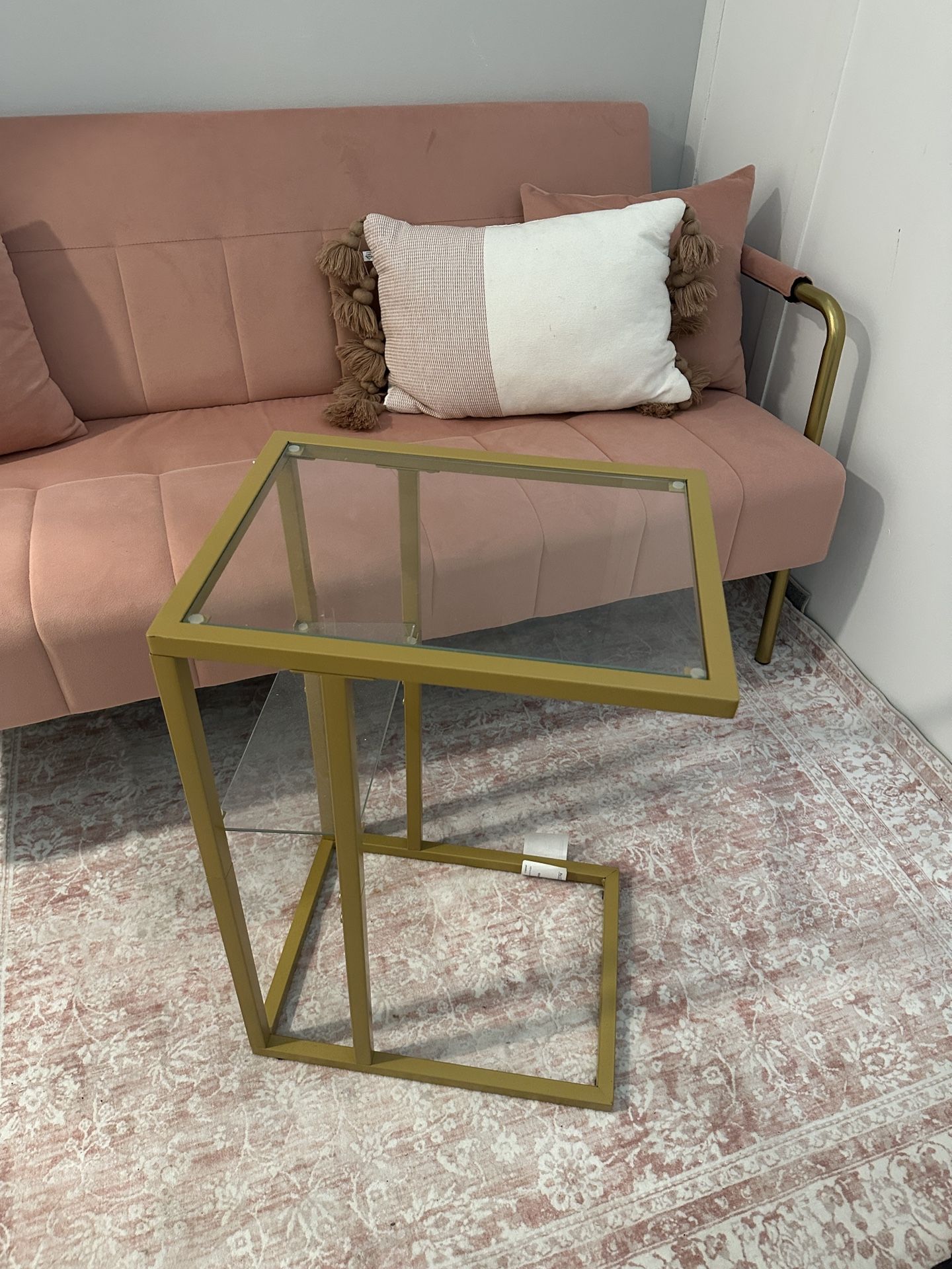 Gold side table