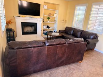 Leather Couch Set