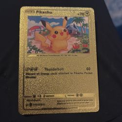 Gold Thunderbolt Pikechu 