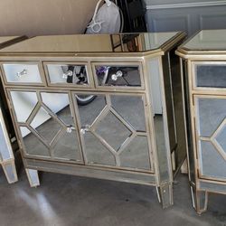 Mirrored Nightstand/chest