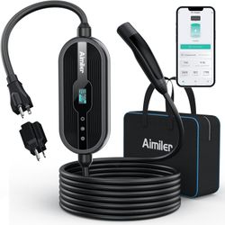 Level 2 Tesla Charger with WiFi App - 16Amp, 240V NEMA 6-20 Plug & 120V NEMA