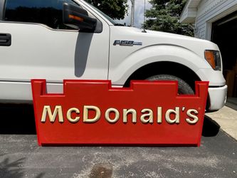 ORIGINAL MCDONALDS SIGN FACE 95TH ST CHICAGO